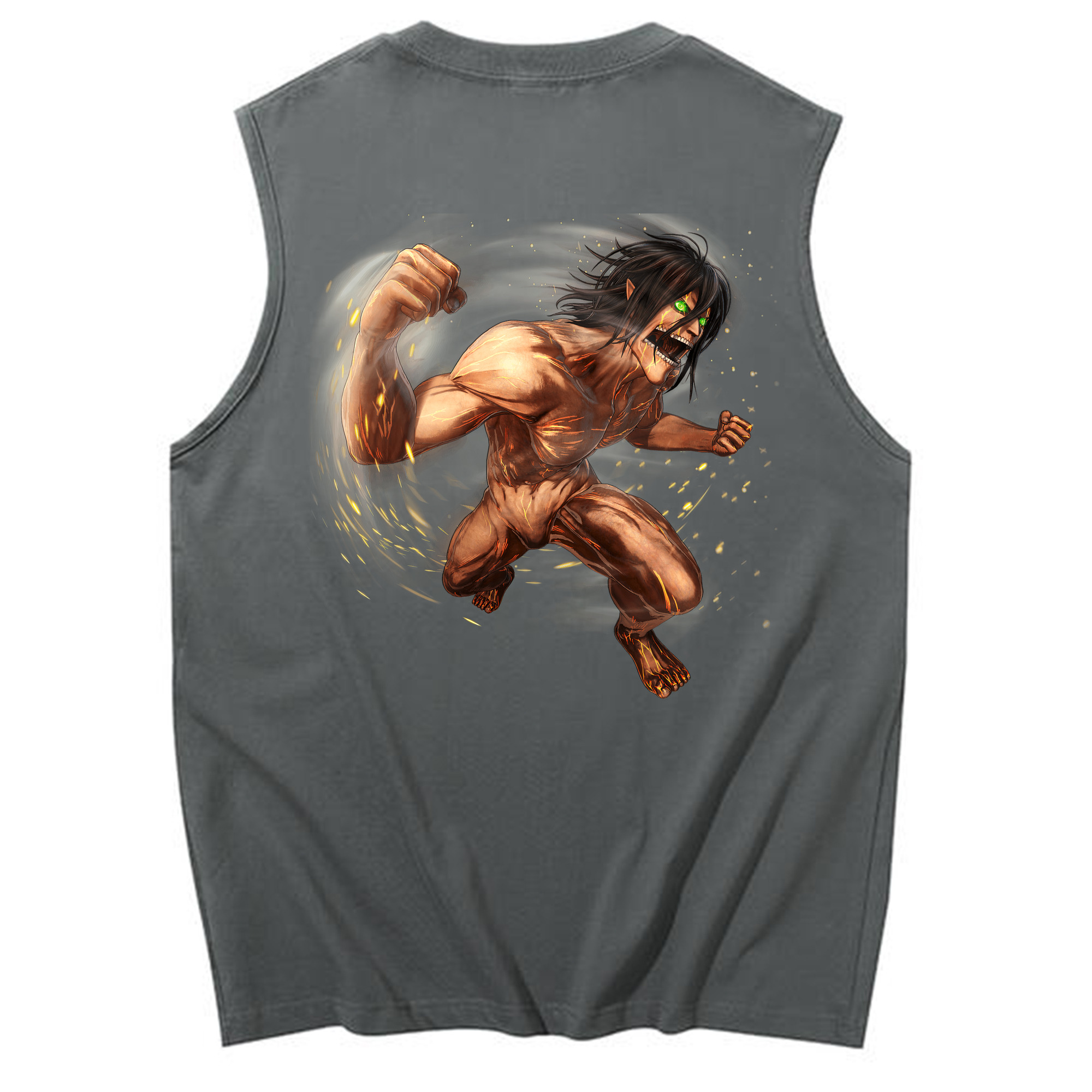 （画像用） 進撃の巨人 Attack on Titan コットン100％タンクトップ（背面プリント）